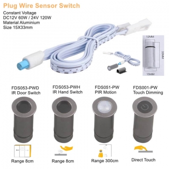 Plug Motion/Door/Touch Light Sensor Switch