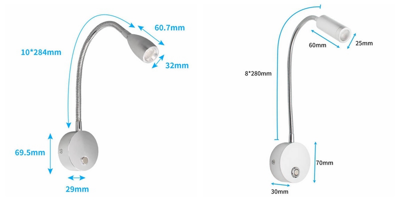 12v reading light campervan