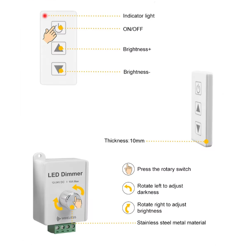 wireless touch dimmer