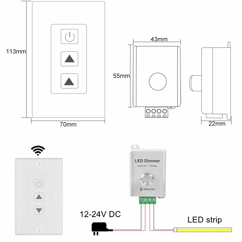 wireless touch dimmer