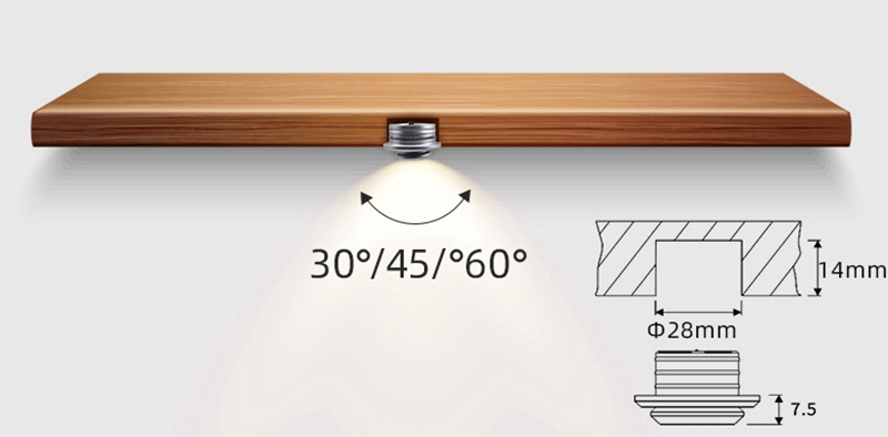 Rotatable LED Downlights, Recessed Downlights,Ceiling Can Lights